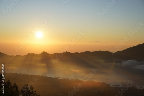 Sunrise from Mount Batur, Bali, Indonesia