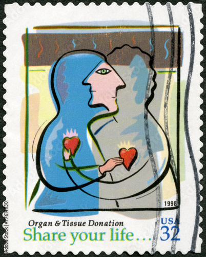 USA - 1998: shows Organ and tissue donation, share your life, 1998