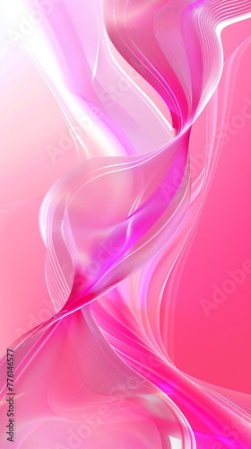 abstract pink swirl with sparkles and smooth gradient waves