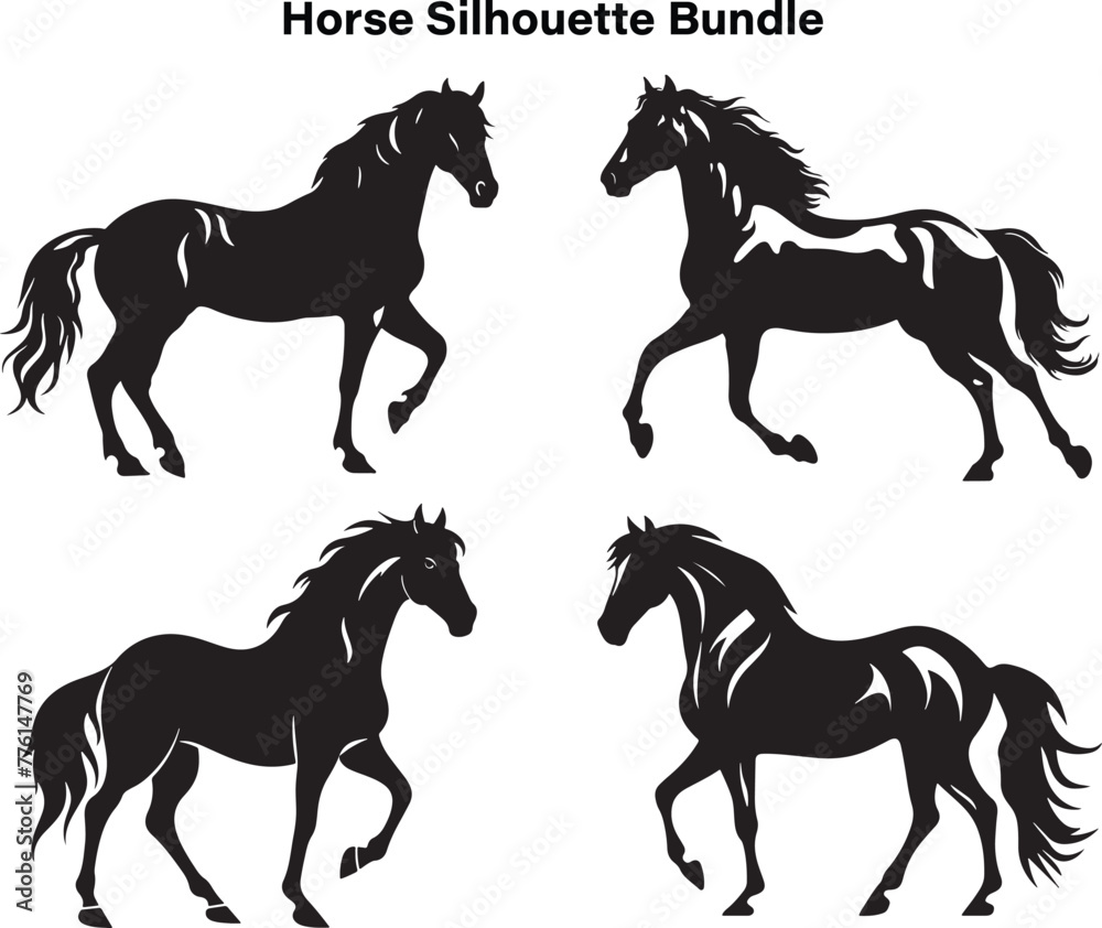 Horse Silhouette Bundle