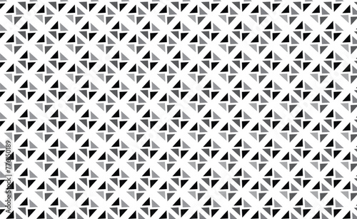 Black  gray and white geometric pattern with triangles.