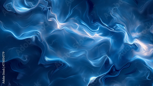 A blue and white swirl of water with a blue background