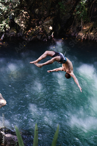 Backflip in the jungle in Bali