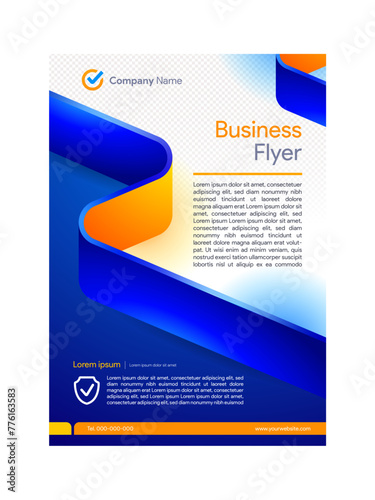 Azure & Amber: A Bold Flyer Template