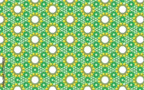 Geometric Grace: Arabesque Background Ensemble