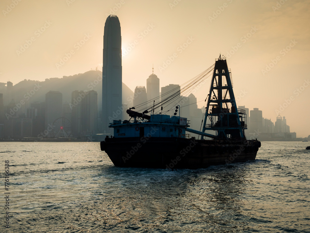 China, Hong Kong, Island waterfront
