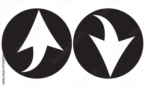 Free Download arrow up and down icon vector. vector illustration. EPS 10/Ai - GFXLoad