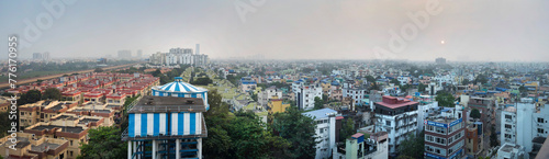 India, Kolkata, East Kolkata suburbs panorama