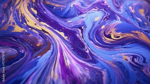 Very beautiful purple swirl pattern. Luxury art in Eastern style. Artistic design. Painter uses vibrant paints to create these magic art,