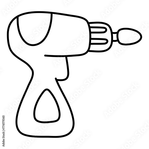 Premium download icon of drilling machine

