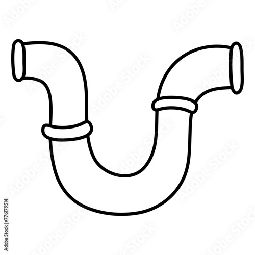 Modern design icon of plumbing pipe 


