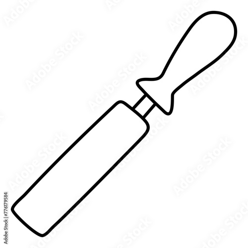 Trendy vector design of chisel

