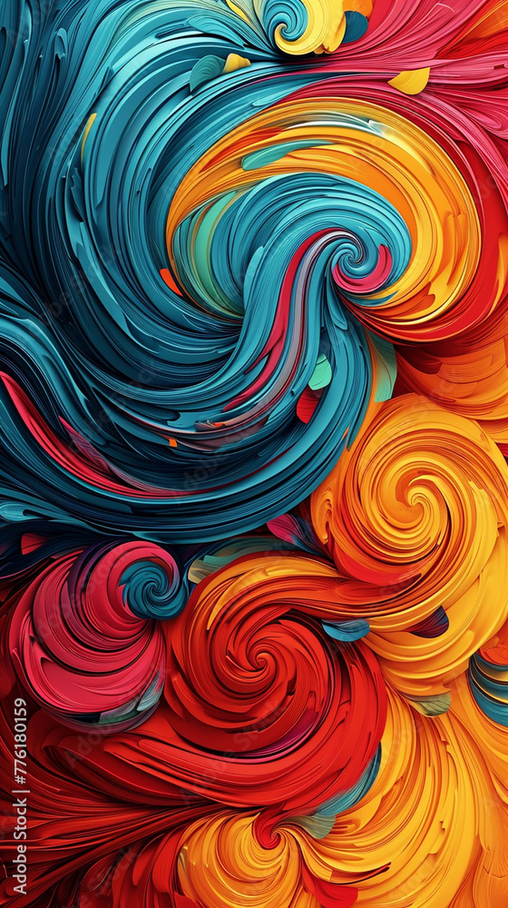 Colorful swirl and waves pattern Colorful swirl and waves pattern