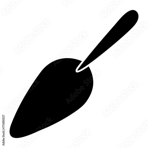 Vector design of trowel, solid icon 

