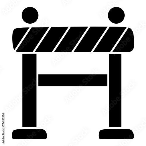 Trendy vector design of road block board

