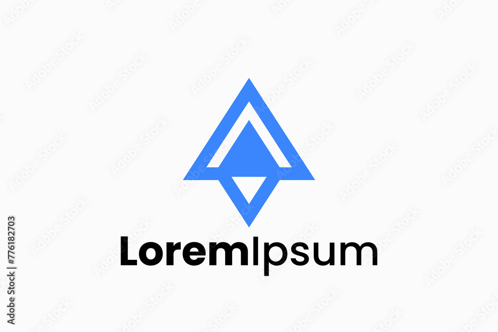 Fototapeta premium Letter A Plane logo vector premium