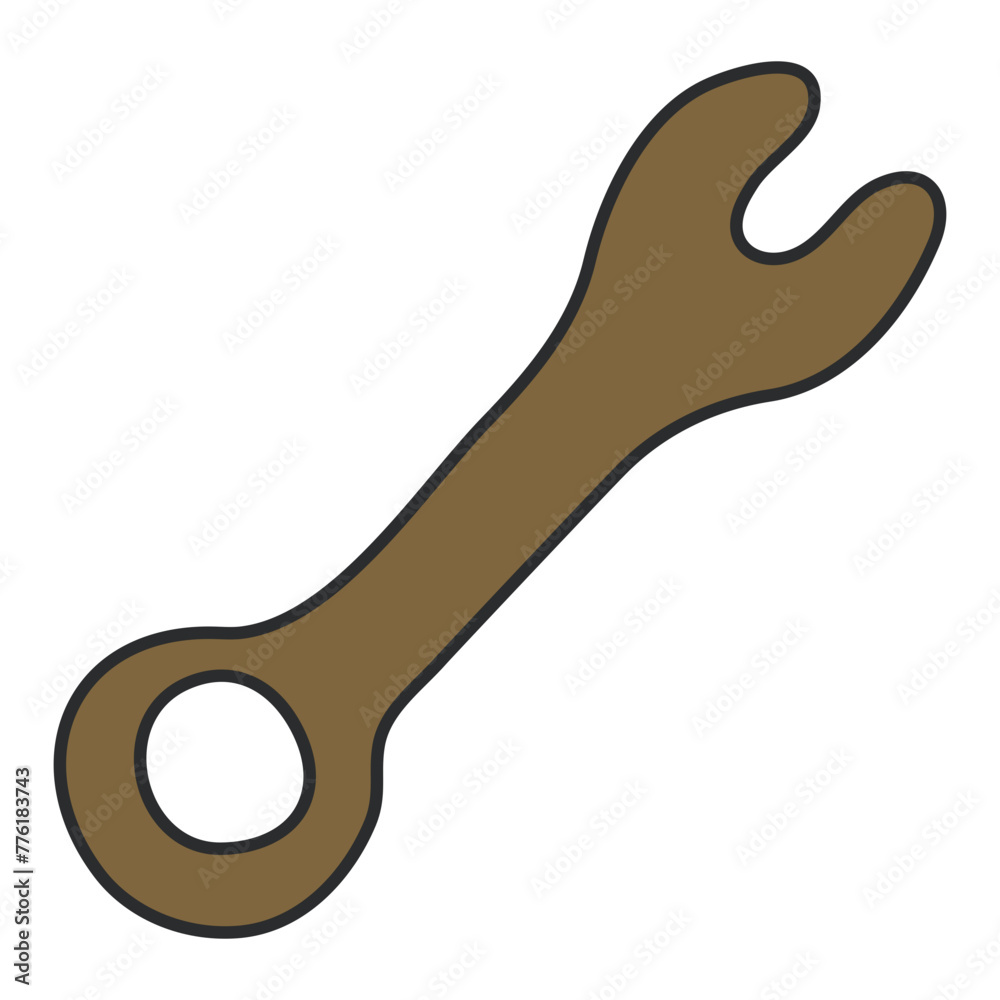 Editable design icon of wrench
Editable design icon of wrench