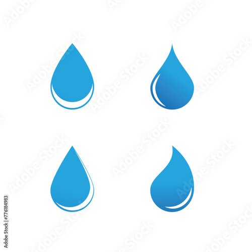 Water drop Logo Template vector