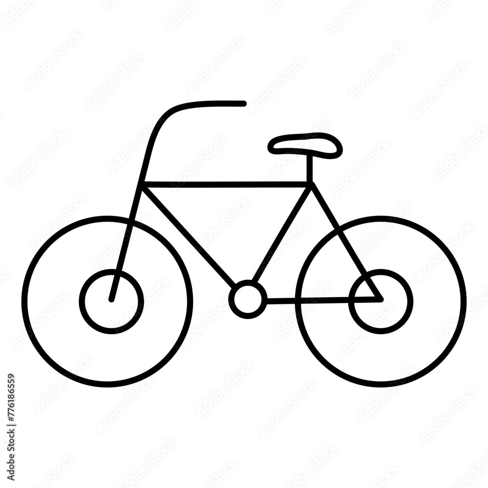 Modern design icon of bicycle
Modern design icon of bicycle