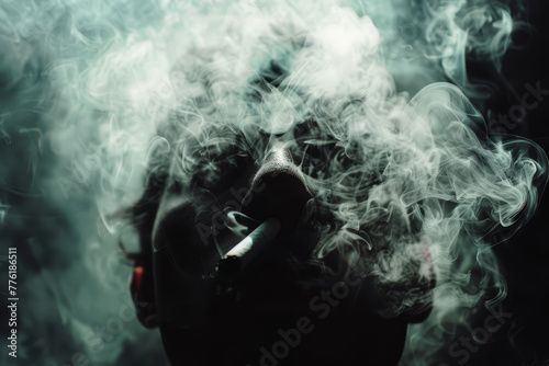 Artistic Concept of Smoking Effects
