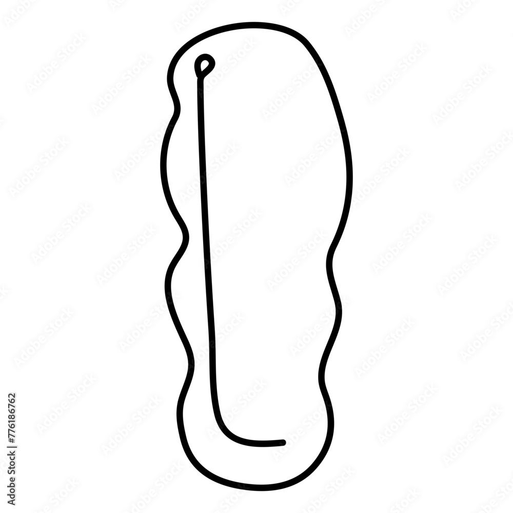 Obraz premium A colored design icon of sleeping bag
