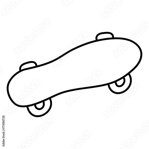 Modern design icon of skateboard

