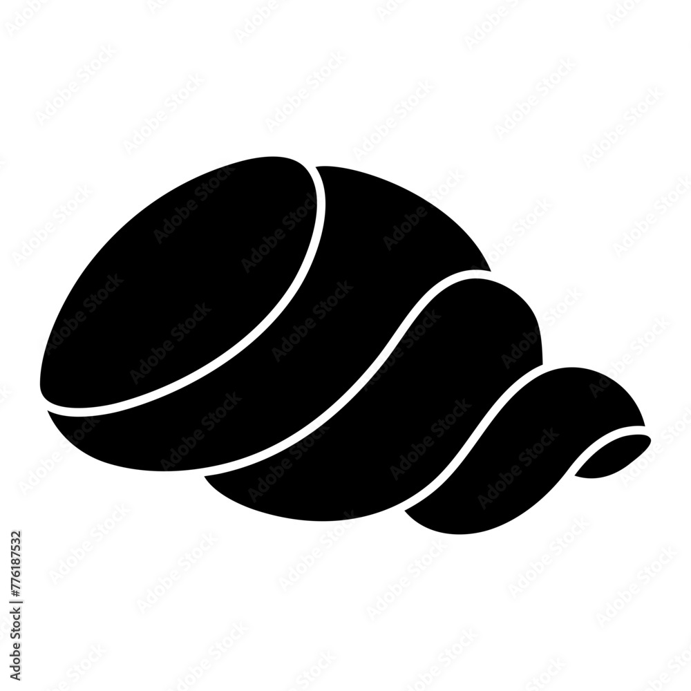 A colored design icon of seashell
A colored design icon of seashell