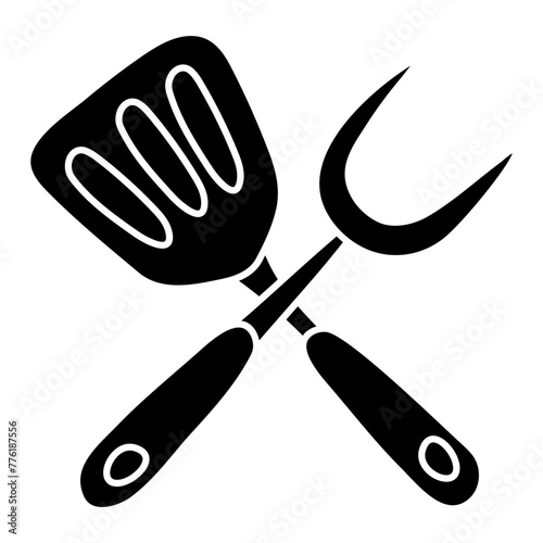 Modern design icon of cooking tools

