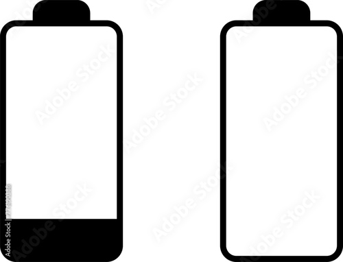 Battery charge level indicator. Charge battery level icon
