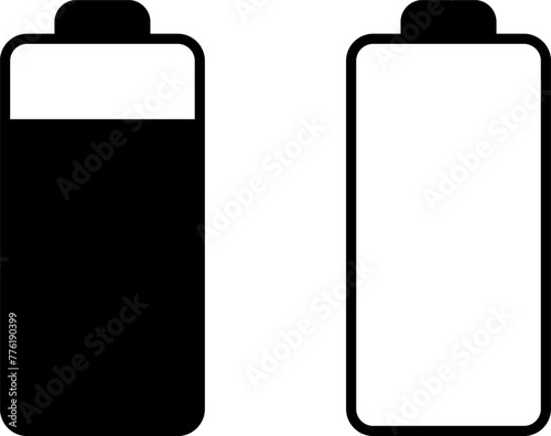 Battery charge level indicator. Charge battery level icon