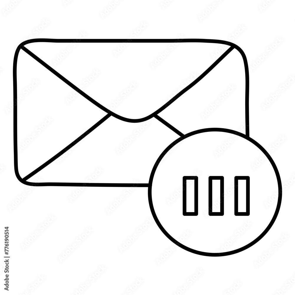 Modern design icon of mail
Modern design icon of mail