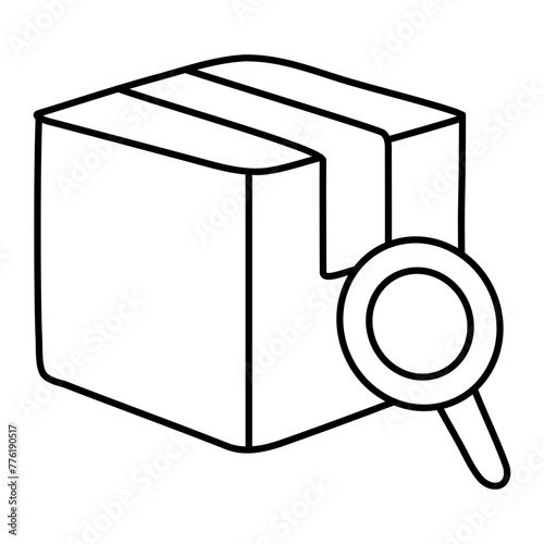 Perfect design icon of search parcel 

