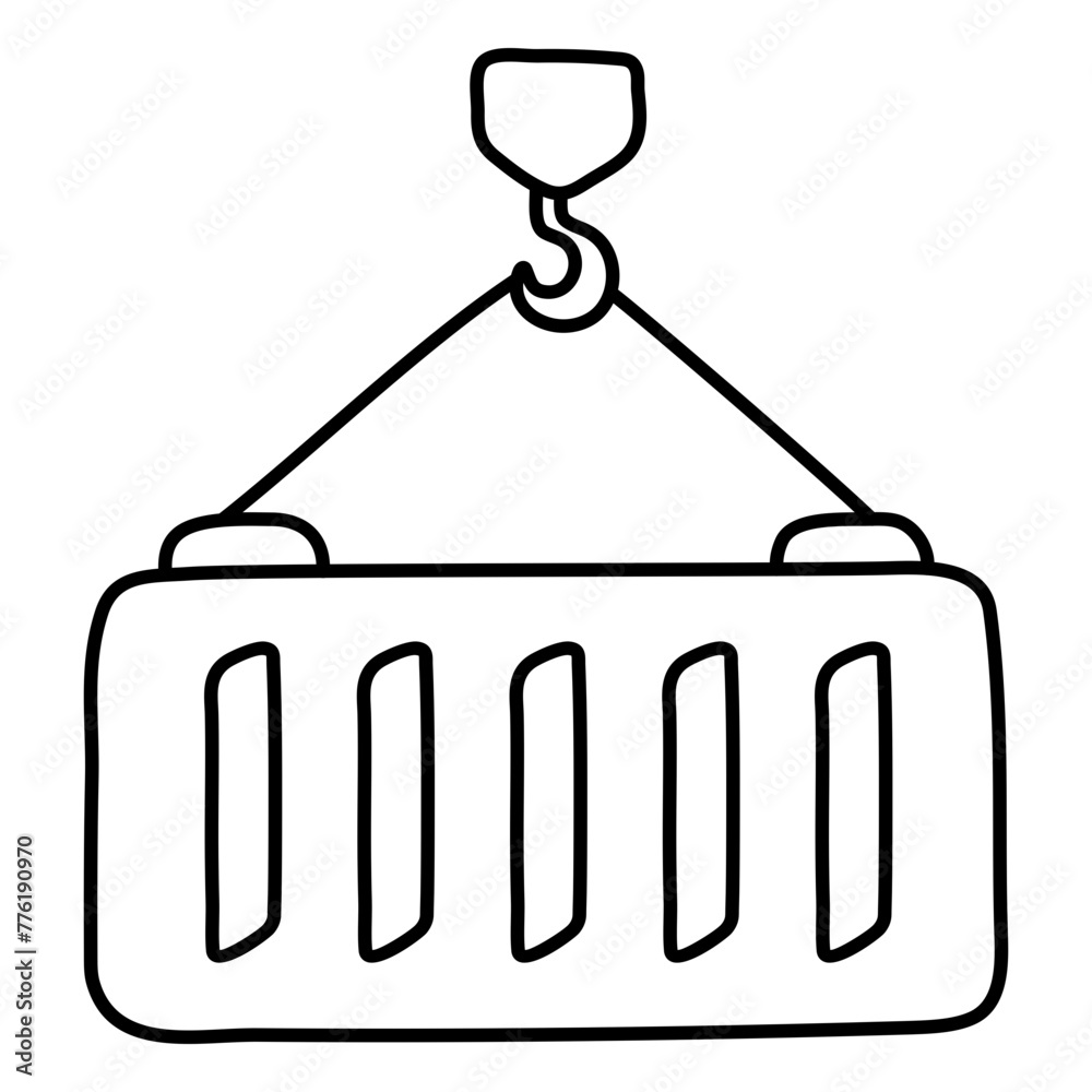 Modern design icon of container lifting
Modern design icon of container lifting