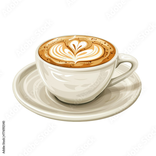 Coffee Cup isolated on white background PNG transparent background.