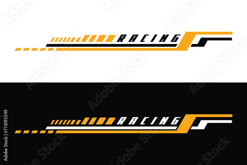 Design Sports racing stripes Vector template EPS