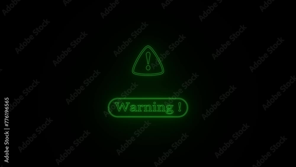 Warning Exclamation Mark Flashing. Motion Graphics. Transparent Background. Warning Exclamation Mark Flashing. Motion Graphics. Transparent Background.