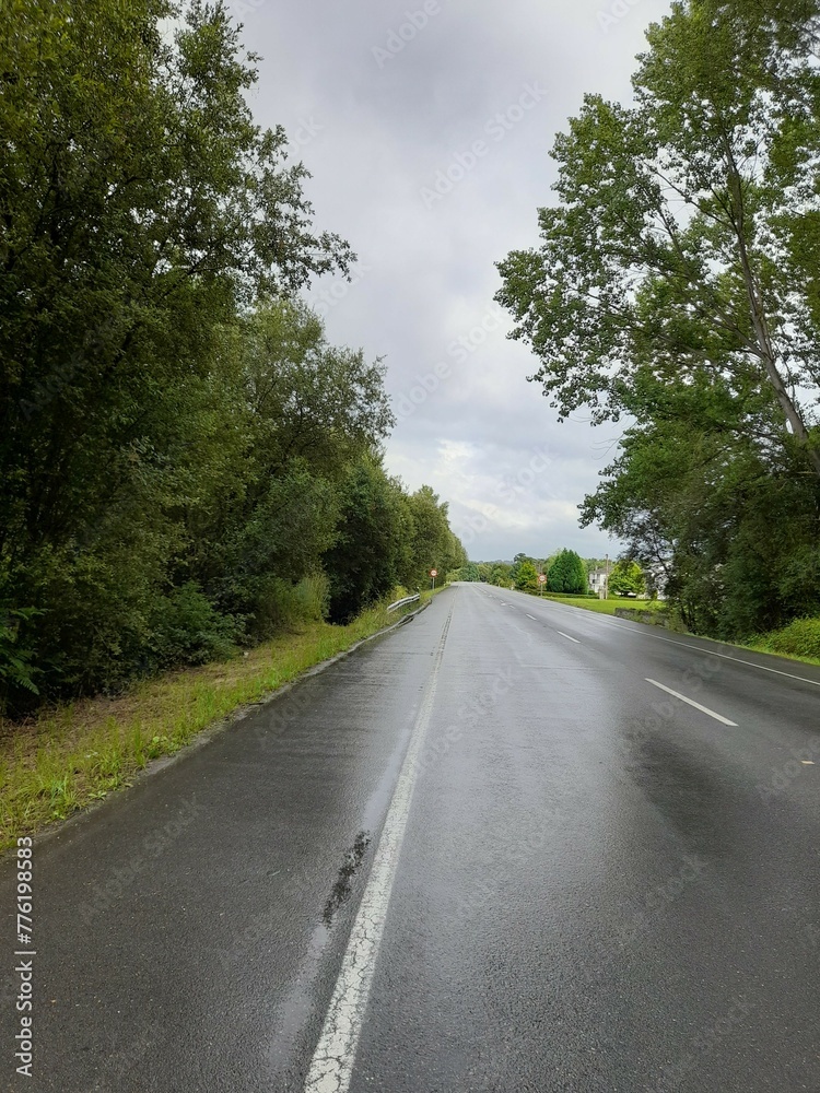 Carretera Nacional Sexta en Begonte, Galicia