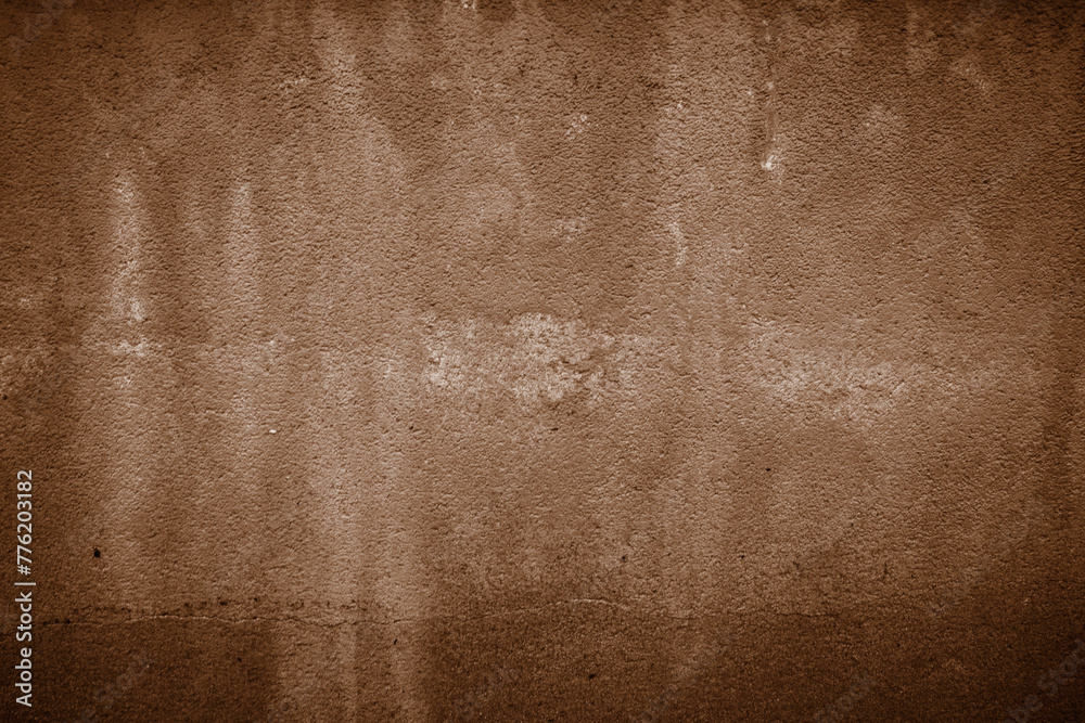 Obraz premium Grunge brown wall. Background texture of an painted wall