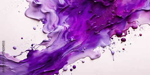 Abstract art: watercolor in purple tones 