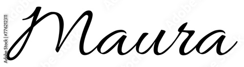 Maura - black color - name written - ideal for websites,, presentations, greetings, banners, cards,, t-shirt, sweatshirt, prints, cricut, silhouette, sublimation