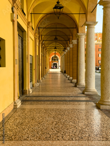 Portico in the Italian city of Modena.
