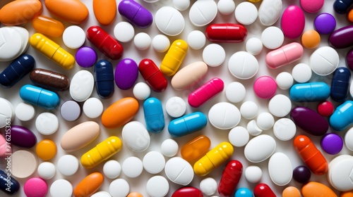 An Assortment of Colorful Pills