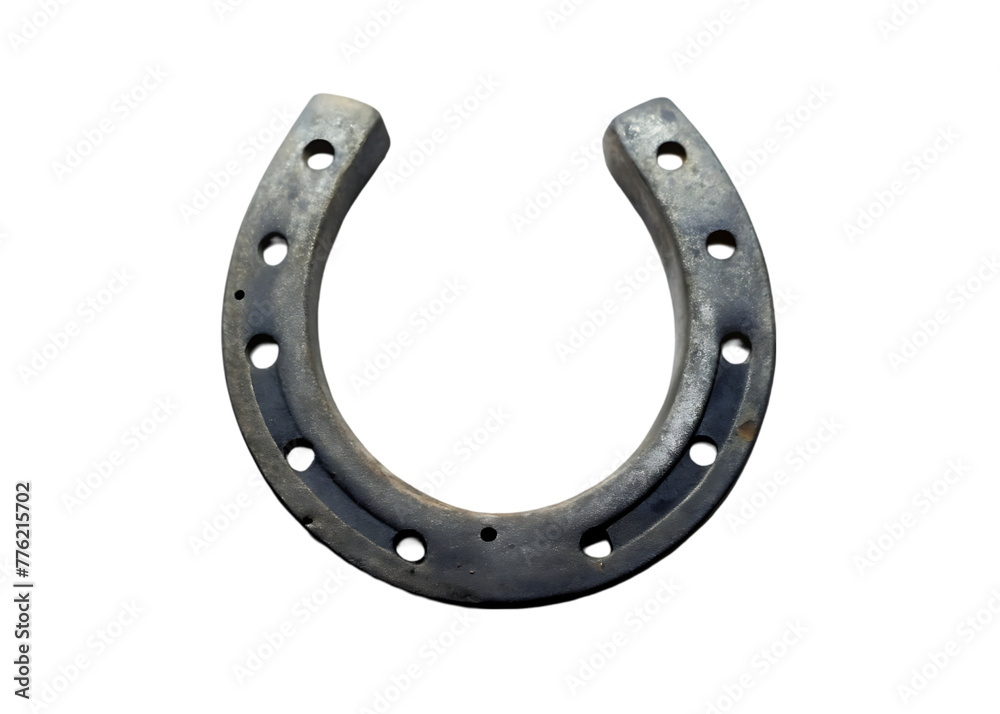 iron horseshoe as a symbol of good luck on isolation iron horseshoe as a symbol of good luck on isolation