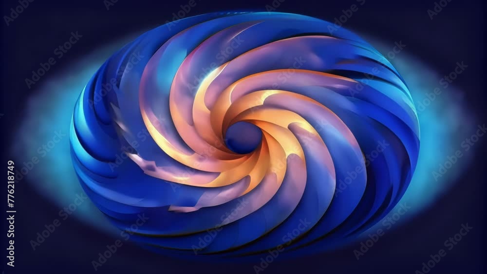 Waves of sharp angles and soft curves collide and merge in Vortex producing a dynamic and chaotic display. Waves of sharp angles and soft curves collide and merge in Vortex producing a dynamic and chaotic display.