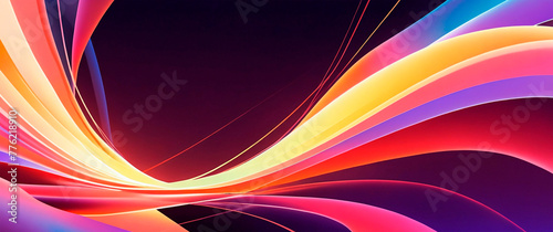 Wide screen abstract waves wallpappers photo