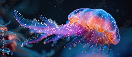 Dinoflagellate Blooms Bioluminescent Brilliance Illuminates the Oceans Depths © Sittichok