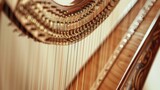 Close up view of the Harp generative ai