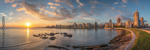 Great City in the World Evoking Montevideo in Uruguay