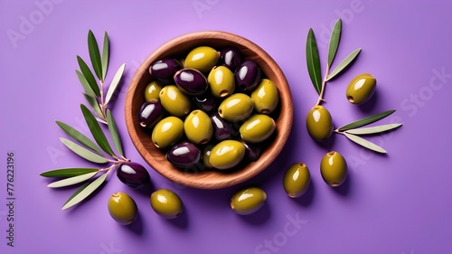 photo of an minimalist olives background.