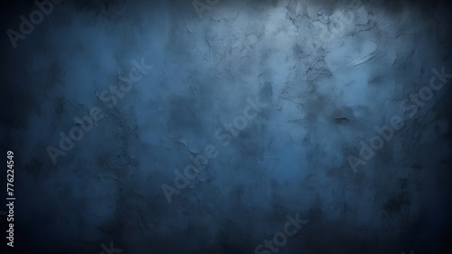 abstract grunge texture blue navy dark stucco wall background.